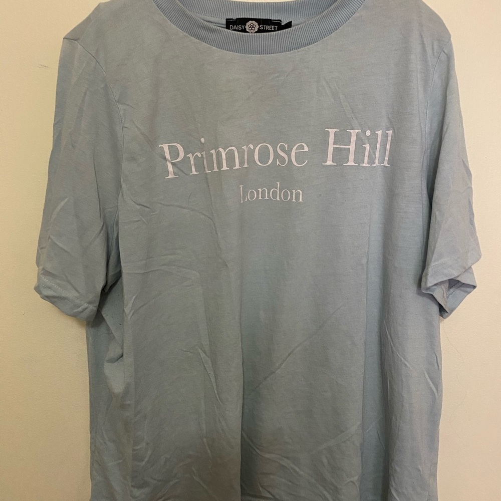 Daisy street curve blue t shirt